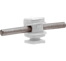 Держатель проводника круглого 6-8 мм белый, высота 16 мм, пластик91007Ezetek