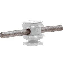 Держатель проводника круглого 6-8 мм белый, высота 16 мм, пластик91007Ezetek