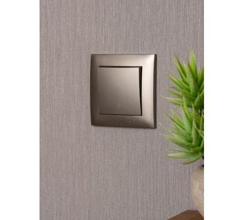 Валенсия лицевая панель выключателя проходного 1-кл. 10А кашемир EKF PROxima   ESV10-L-025-40   EKF