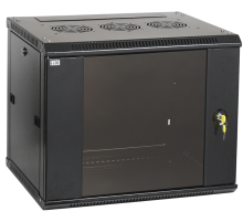 Шкаф LINEA W 12U 600x450 мм дверь стекло в сборе, RAL9005  LWR5-12U64-G  ITK