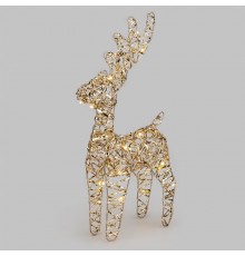 Светодиодная фигура Олень 34см, цвет свечения теплый белый, питание 2хAA (не в комплекте)  503-226  NEON-NIGHT