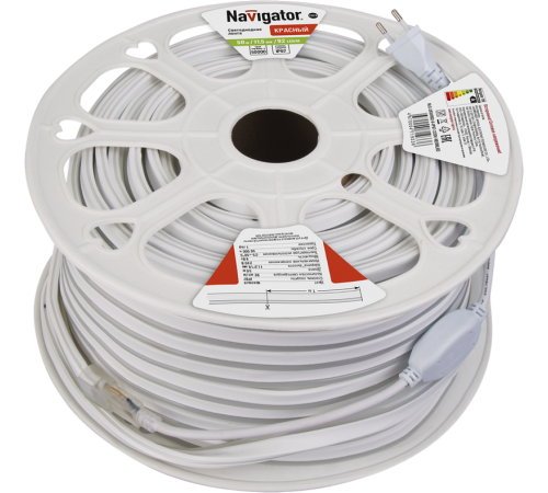 Лента светодиодная NLS-2835R92-9-IP67-220V-NEONLED 9Вт 220В красный IP67 20м  71933  Navigator