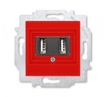 ABB Levit Красный USB зарядка 2-ая  5014H-A00040 65W  2CHH290040A6065  ABB