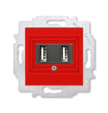 ABB Levit Красный USB зарядка 2-ая  5014H-A00040 65W  2CHH290040A6065  ABB