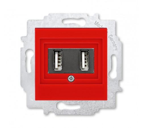 ABB Levit Красный USB зарядка 2-ая  5014H-A00040 65W  2CHH290040A6065  ABB