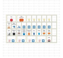 Комплект модульных наклеек малый (110х200) PROxima mn-1-1  EKF