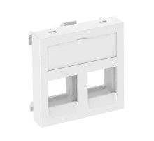 Корпус компьютерной розетки Modul45 тип С (прямой) 45x45 мм (белый) (DTG-02C RW1)  6119280  OBO Bettermann