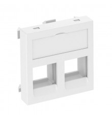 Корпус компьютерной розетки Modul45 тип С (прямой) 45x45 мм (белый) (DTG-02C RW1)  6119280  OBO Bettermann