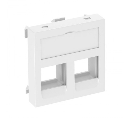 Корпус компьютерной розетки Modul45 тип С (прямой) 45x45 мм (белый) (DTG-02C RW1)  6119280  OBO Bettermann