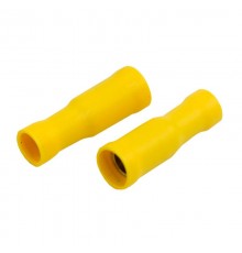 Разъем штекерный изолированный гнездо 5 мм 4-6 мм (РШи-м 6.0-5/РШИм 5,5-6-4) желтый  08-0232  REXANT