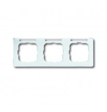 Рамка 3-постовая, горизонтальная, с полем для надписи, серия Reflex SI linear, цвет альпийский белый  1754-0-4062   2CKA001754A4062  ABB