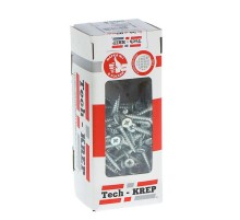 Саморезы универсальные 30х5,0 мм (200 шт) оцинкованные - коробка с окном ( 0,568 кг)  102197  Tech-KREP