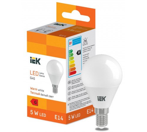 Лампа светодиодная Globe G45 400lm 3000K E14  LL-I-G45-5-230-30-E14  IEK
