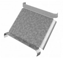 Крышка к угловому соединителю внутреннему к лотку УЛ 400, толщ. 1,5 мм, Сендзимир цинк, 021249  КУСВНР90-400-1,5-СЦ   Ostec