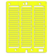 Маркировка для провода, жесткая, для трубочек. 4х23мм. Желтая  NUT23Y  DKC