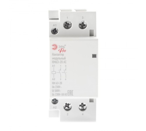 Контактор модульный NO-902-292 Pro-296 КМ63-20 AC (6/30/900)  Б0049161  ЭРА
