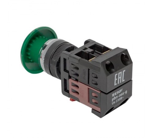 Кнопка AEA-22 "Грибок" зеленая NO+NC EKF PROxima  pbn-aea-g  EKF