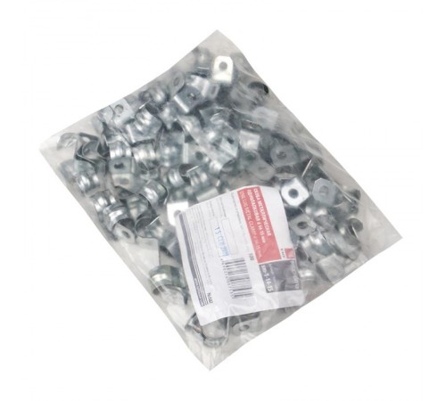 Скоба металлическая однолапковая СМО d14-15мм. (100шт.) EKF PROxima  sm-1-14-15  EKF