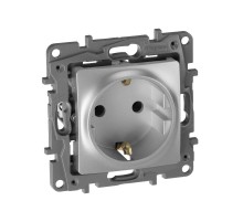 Etika Алюминий Розетка с заземлением, винтовые клеммы, 16А, 250 В  672421  Legrand