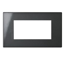 AXOLUTE Air рамка,итальянская модульность, 4 модуля, Антрацит  HW4804HS  Legrand