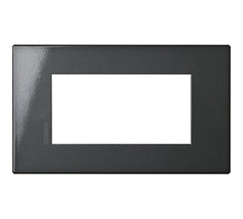 AXOLUTE Air рамка,итальянская модульность, 4 модуля, Антрацит  HW4804HS  Legrand