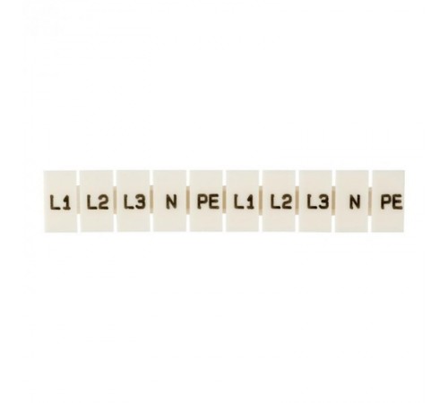 Маркеры для JXB-ST 1,5 с символами "L1, L2, L3, N, PE" (100 шт.) EKF PROxima  zb-st-1.5-L-1-3  EKF