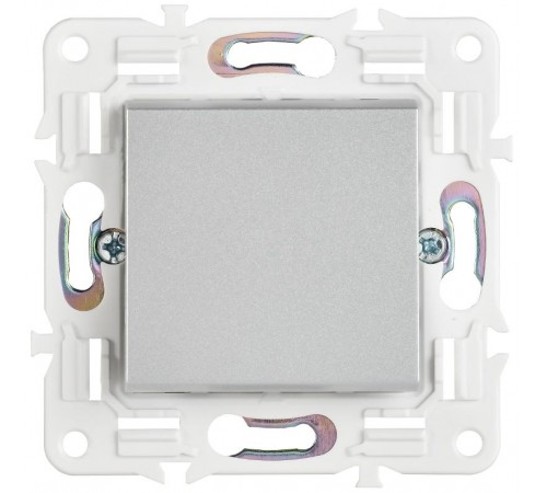 SKANDY Выключатель 1-клавишный проходной 10А SK-V02S серебряный  SK-V12-0-10-K23  IEK