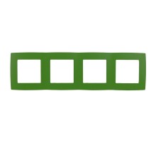 Рамка на 4 поста 12-5004-27  ,  зелёный  Б0019430  ЭРА