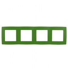 Рамка на 4 поста 12-5004-27  ,  зелёный  Б0019430  ЭРА