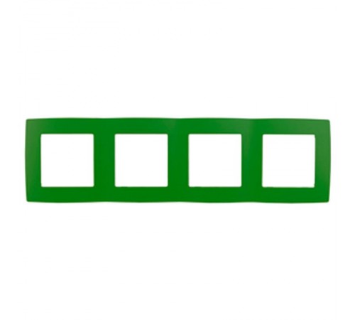 Рамка на 4 поста 12-5004-27  ,  зелёный  Б0019430  ЭРА