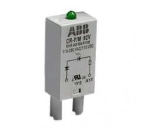 Светодиод зеленый CR-P/M-92V 110-230В AC/DC для реле CR-P, CR-M  1SVR405654R1100  ABB