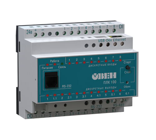 Программируемый логический контроллер ПЛК100-24.К-L  10741  ОВЕН