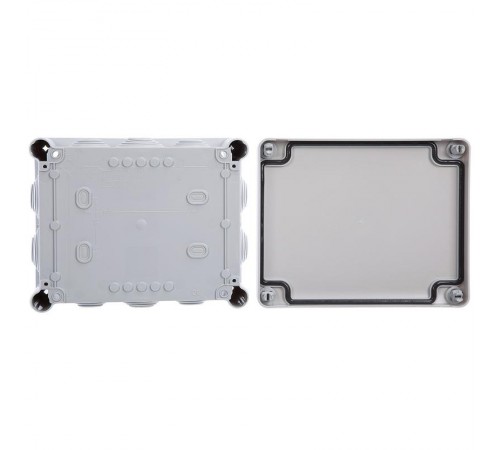 Коробка прямоугольная - 180x140x86 - Программа Plexo - IP 55 - IK 07 - серый - 10 кабельных вводов - 750 °C  092052  Legrand