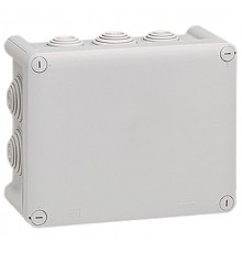 Коробка прямоугольная - 180x140x86 - Программа Plexo - IP 55 - IK 07 - серый - 10 кабельных вводов - 750 °C  092052  Legrand