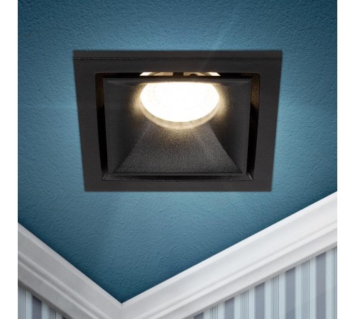 Cветильник встраиваемый алюминиевый KL101 BK MR16 GU5.3 черный  Б0055587  ЭРА