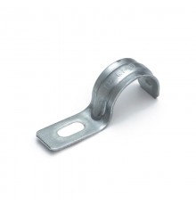 Скоба металлическая однолапковая усиленная противопожарная СМОУ d19-20 мм  (100шт/1200шт уп/кор)  PR13.02401  Промрукав