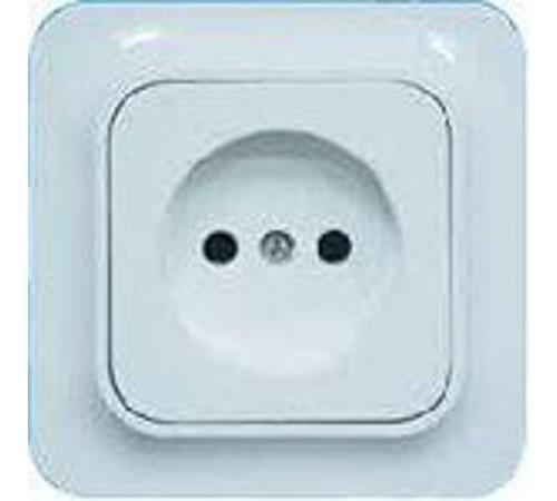 Розетка эльба без з/к белая  Э1-02-10  Рувинил