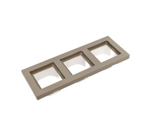 3 - местная рамка, IP44, шампань, пластик Эпика  UP1-FPC-03-44 EKF
