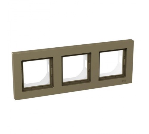 3 - местная рамка, IP44, шампань, пластик Эпика  UP1-FPC-03-44 EKF