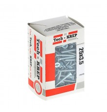 Саморезы универсальные 25х3,5 мм (200 шт) оцинкованные - коробка с окном ( 0,219 кг)  102170  Tech-KREP