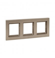 3 - местная рамка, IP44, шампань, пластик Эпика  UP1-FPC-03-44 EKF