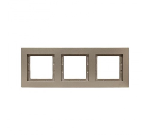 3 - местная рамка, IP44, шампань, пластик Эпика  UP1-FPC-03-44 EKF