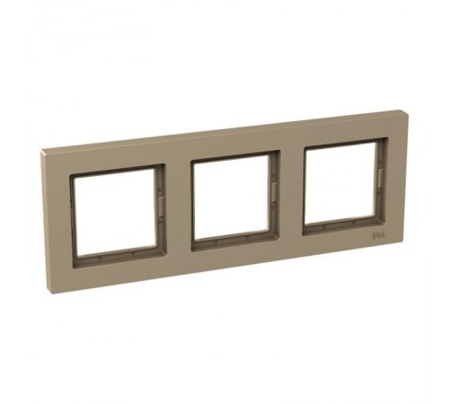 3 - местная рамка, IP44, шампань, пластик Эпика  UP1-FPC-03-44 EKF