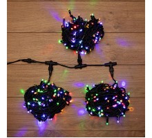 Гирлянда "LED ClipLight" 24V, 3 нити по 20 м, свечение с динамикой, цвет диодов Мульти  323-309  NEON-NIGHT