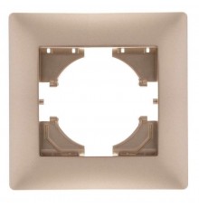 Bravo РАМКА 1-местная,  цвет шампань  С1010-027  GUSI Electric
