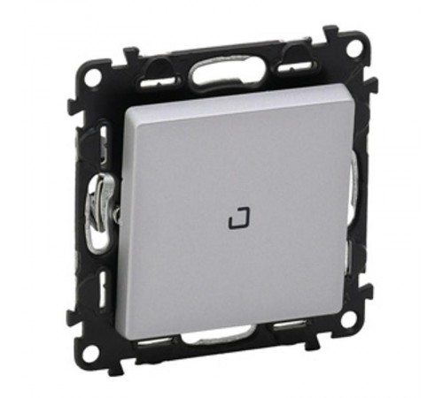 Valena LIFE DIY Алюминий Выключатель 1-клавишный с подсветкой 10А 250В  752610  Legrand