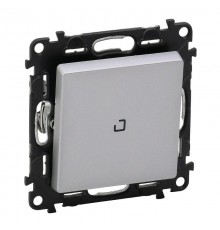Valena LIFE DIY Алюминий Выключатель 1-клавишный с подсветкой 10А 250В  752610  Legrand