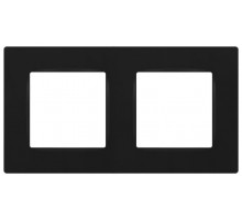 Рамка для розеток и выключателей  Серия 12 12-5202-05 на 2 поста, Классик, антрацит  Б0067789  ЭРА