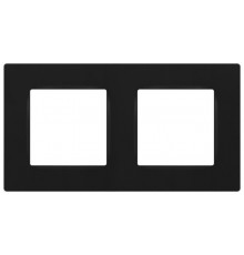 Рамка для розеток и выключателей  Серия 12 12-5202-05 на 2 поста, Классик, антрацит  Б0067789  ЭРА