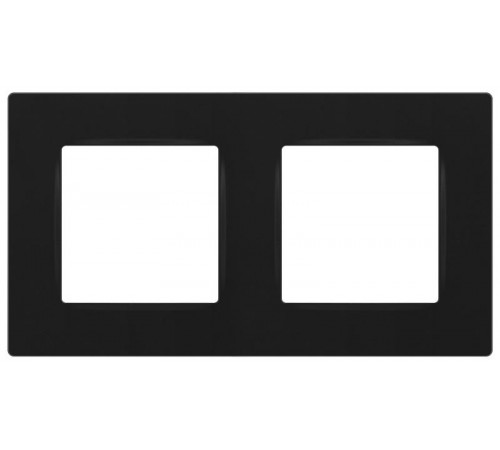 Рамка для розеток и выключателей  Серия 12 12-5202-05 на 2 поста, Классик, антрацит  Б0067789  ЭРА